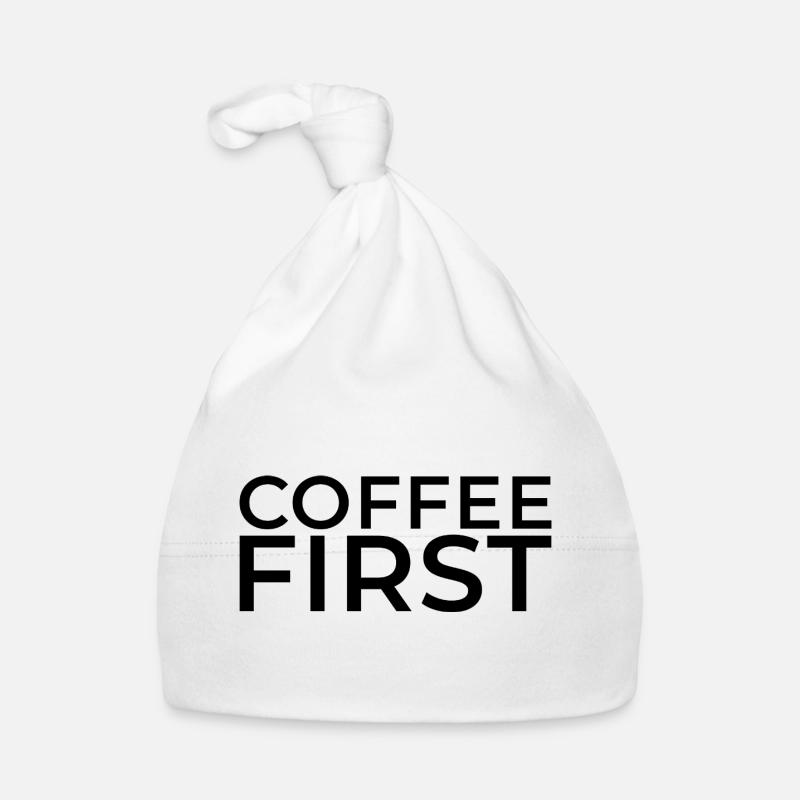 Kaffee zuerst Baby Bio-Mütze
