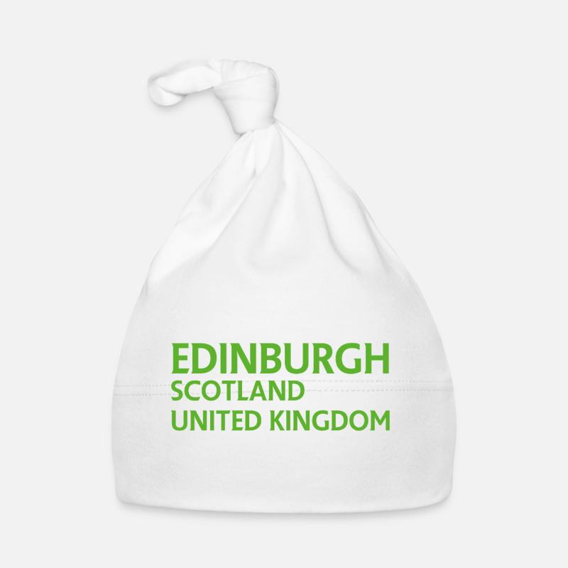 Edinburgh – Scotland Textdesign Organic Baby Cap