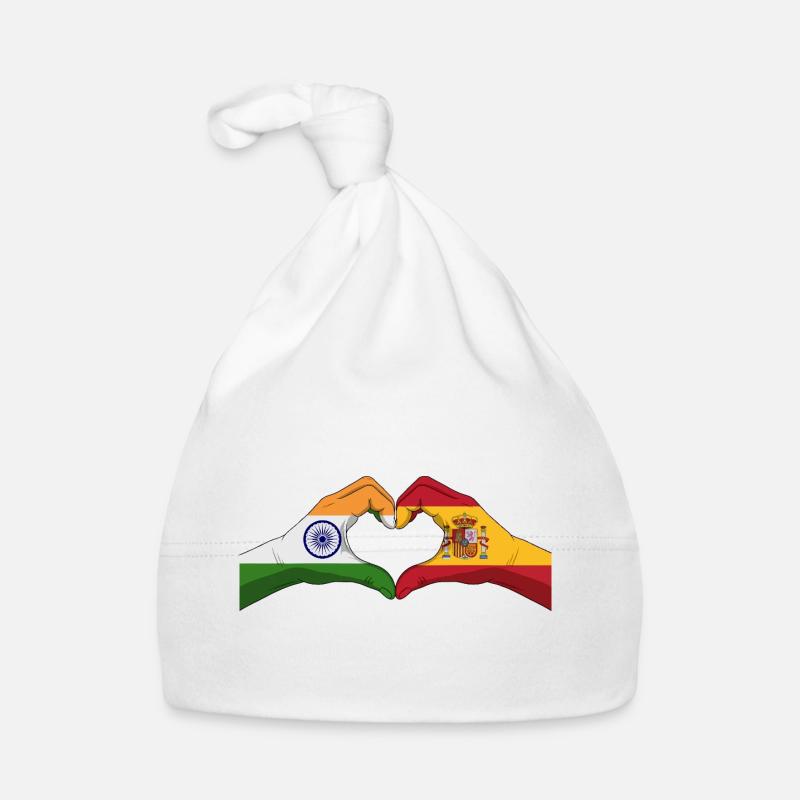 Cœurs Unis Inde Espagne Bonnet bio Bébé