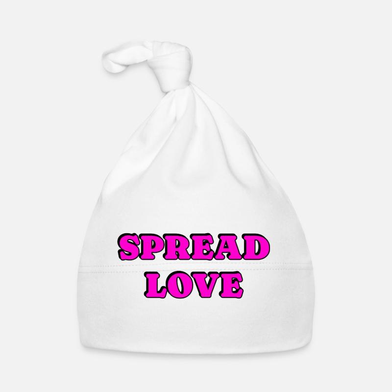 Spread Love Bold Typography Organic Baby Cap