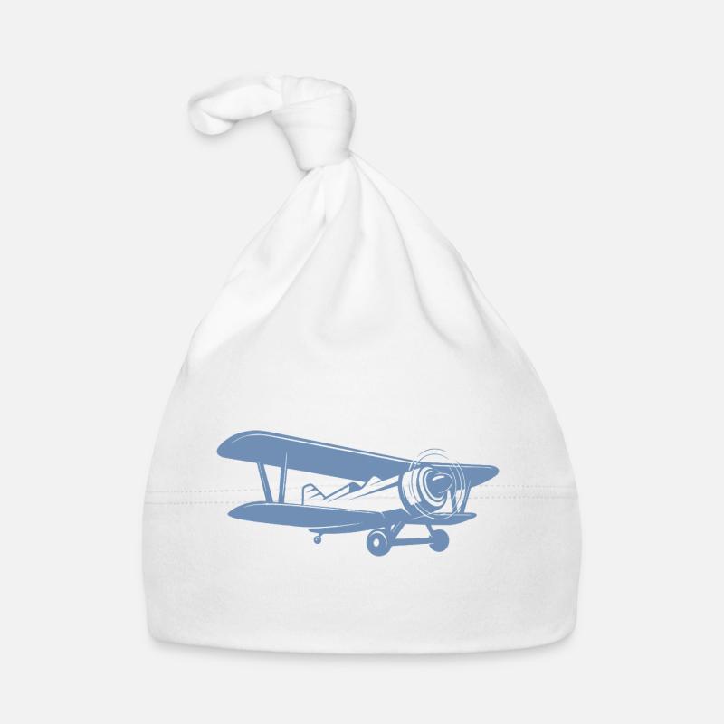 Pilote de biplan Rétro Minimaliste Bonnet bio Bébé