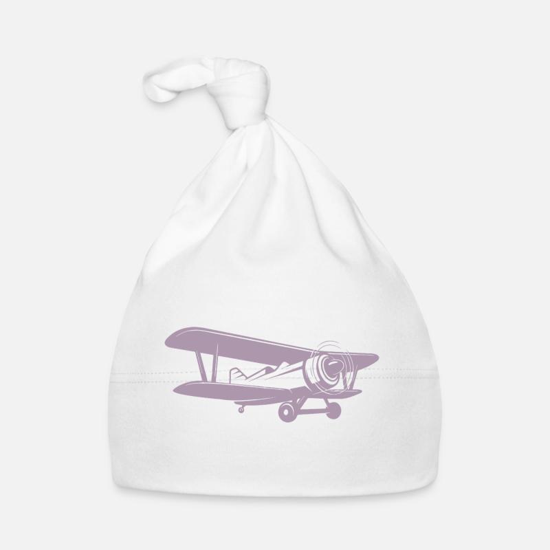 Pilote de biplan Rétro Minimaliste Bonnet bio Bébé