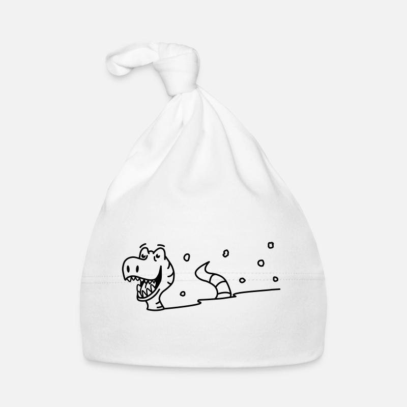 Dinosaurs in the snow Organic Baby Cap