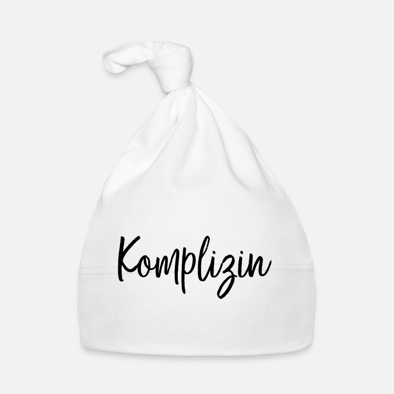 Komplizin Freundin Partnerin Geschenk Baby Bio-Mütze