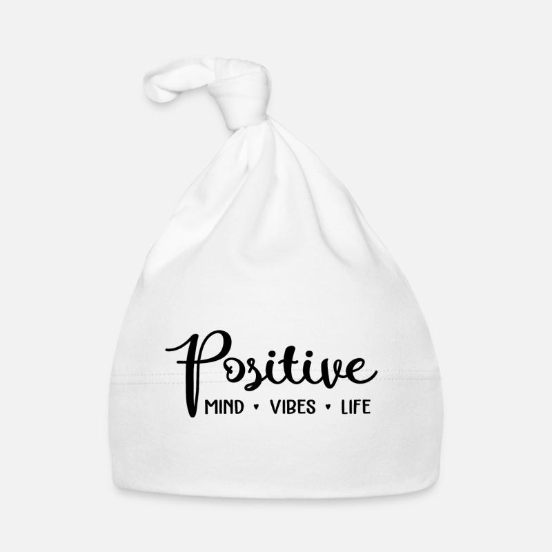 Positive Mind Vibes Life Bonnet bio Bébé
