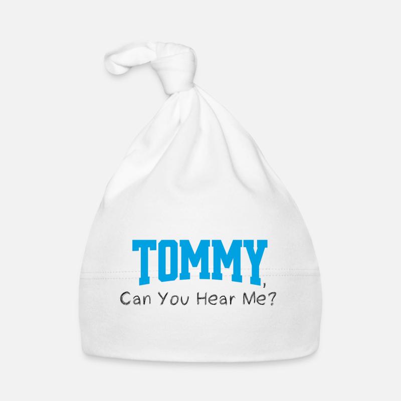 Tommy, tu m'entends? - Bonnet bio Bébé - blanc