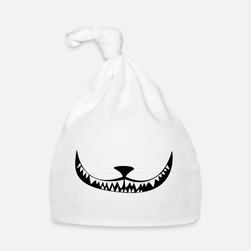 Cat grin cat Organic Baby Cap