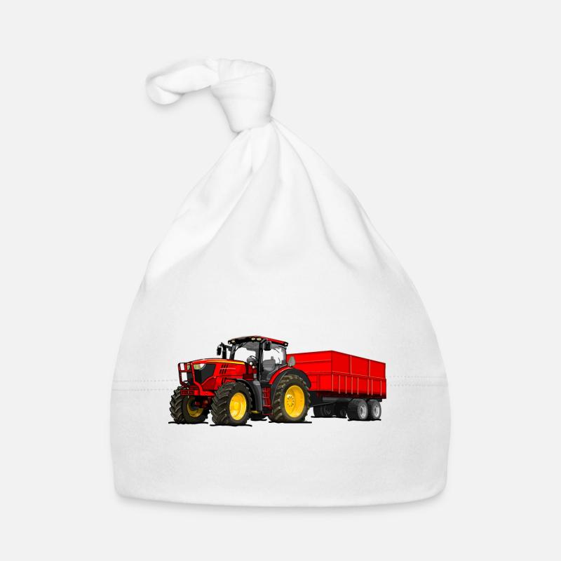 Tractor with trailer Organic Baby Cap
