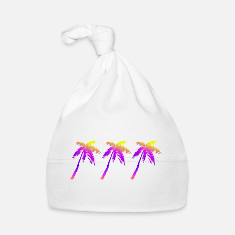 Palm trees Organic Baby Cap