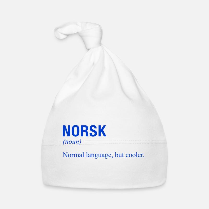 NORWAY Norway Norwegian Language Norwegian Organic Baby Cap