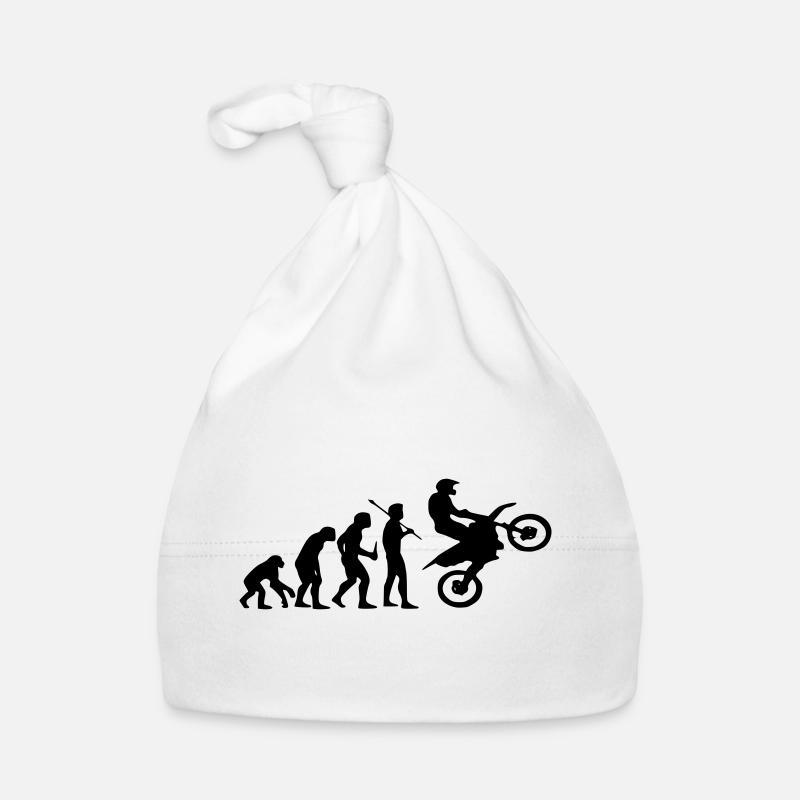 Evolution Affe zu Motocross Baby Bio-Mütze
