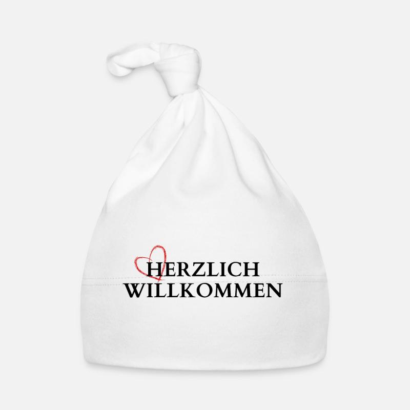 Herzlich Willkommen Baby Bio-Mütze