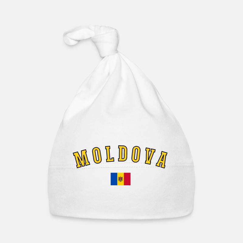 Drapeau de la Moldavie Bonnet bio Bébé