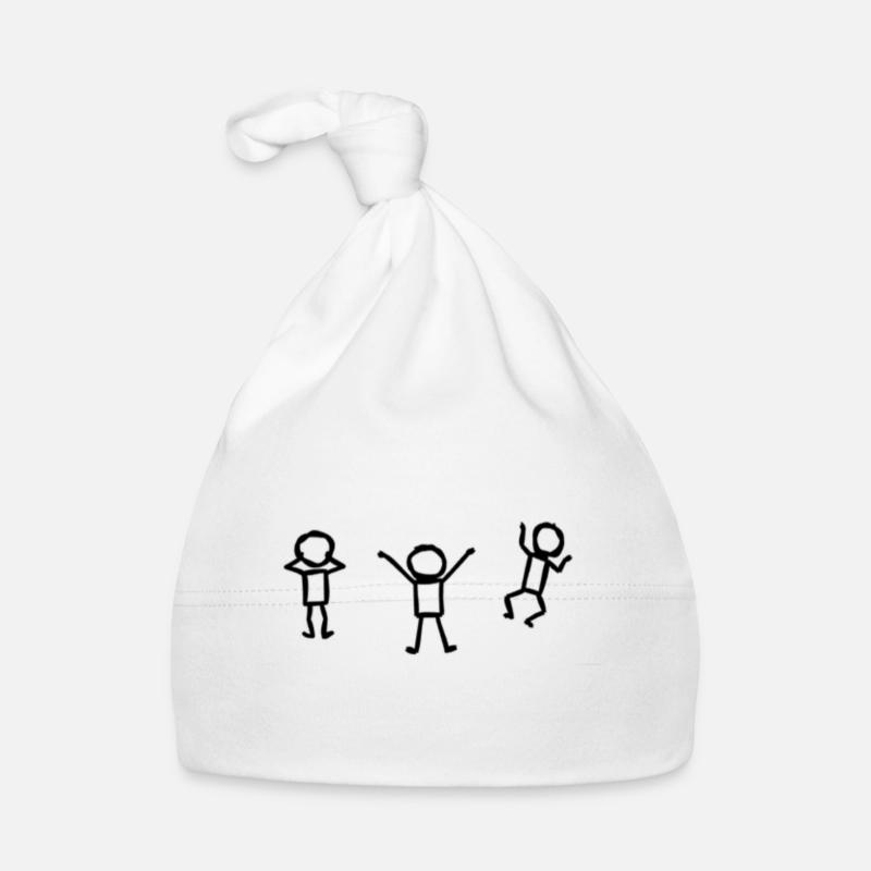 Three happy prostitutes in motion Organic Baby Cap