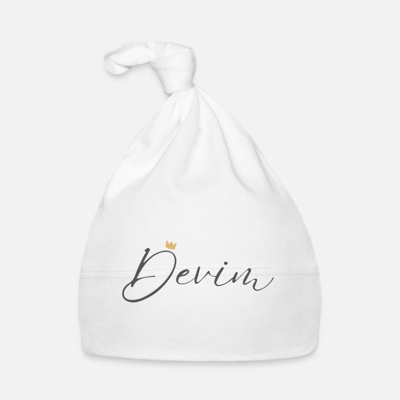 Chemise Princesse Devim – Nom avec la lettre D Bonnet bio Bébé