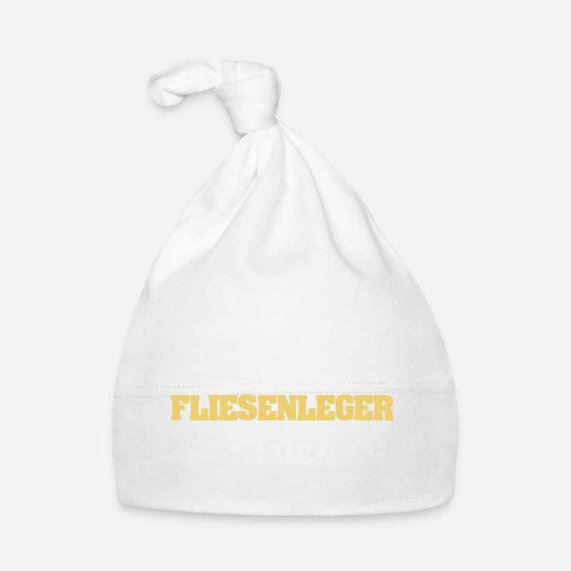 Geschenk für Fliesenleger Baby Bio-Mütze
