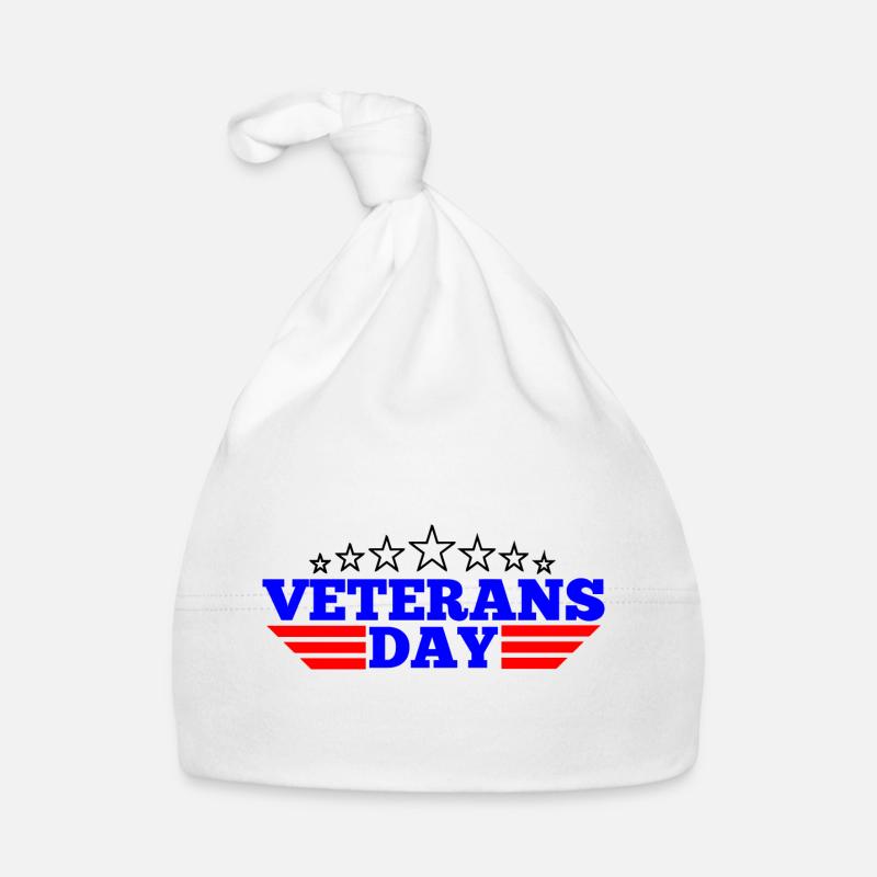 Logo Veterans Day Baby Bio-Mütze