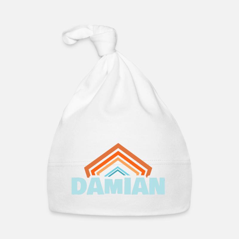 First name Damian Organic Baby Cap