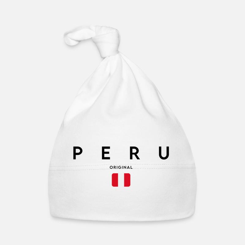 Peruvian pride, minimalist sleek design Organic Baby Cap