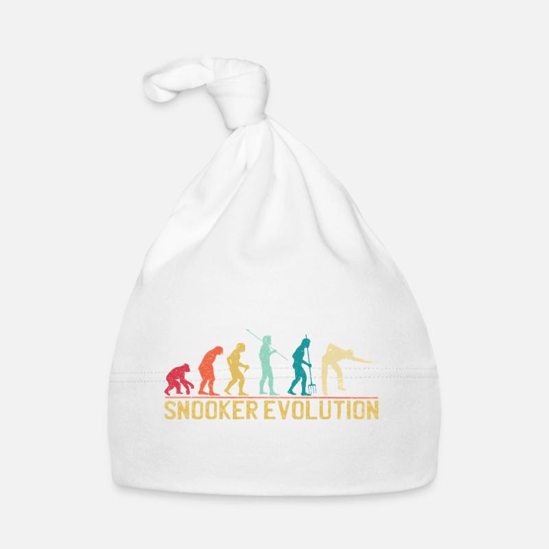 Snooker Evolution Silhouette Design Organic Baby Cap