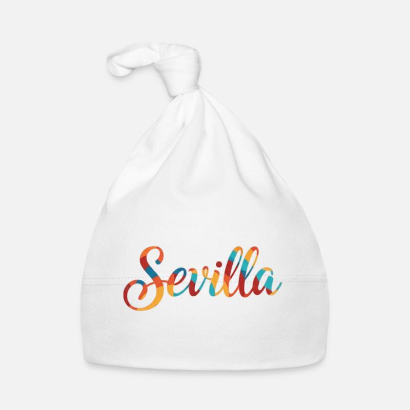 Seville Rainbow Script Organic Baby Cap