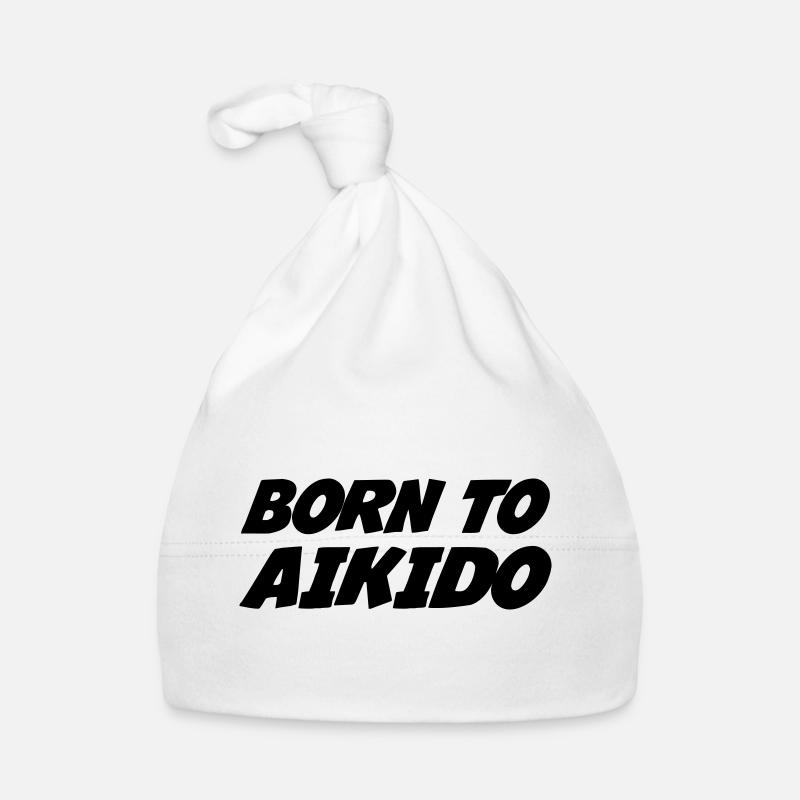 Né pour l'Aïkido  Bonnet bio Bébé