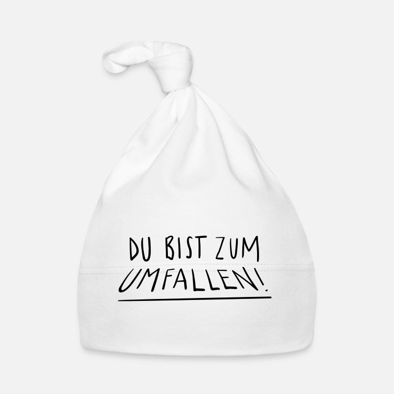Du bist zum Umfallen Baby Bio-Mütze