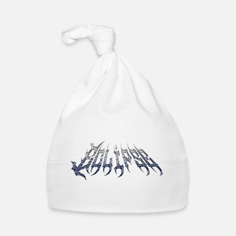 Eclipse - cold metal chrome text Organic Baby Cap