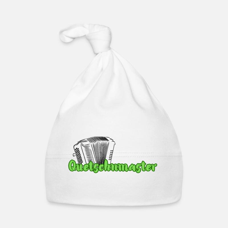 Quetschnmaster  - Baby Bio-Mütze - Weiß
