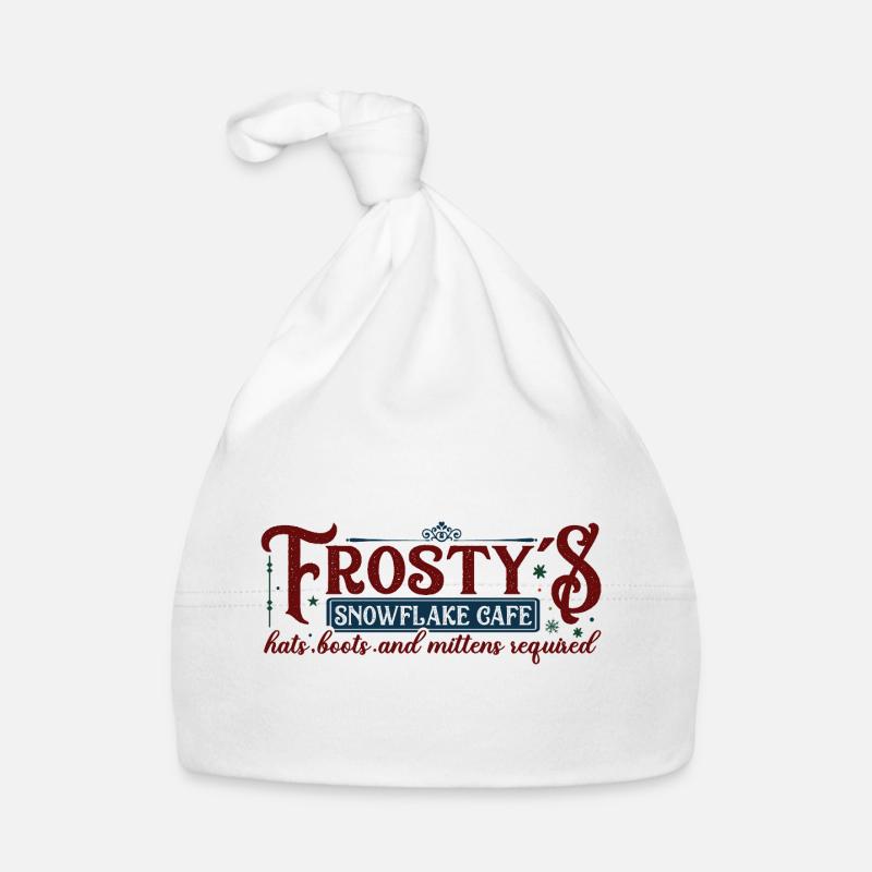 Frosty's Snowflake Café Organic Baby Cap