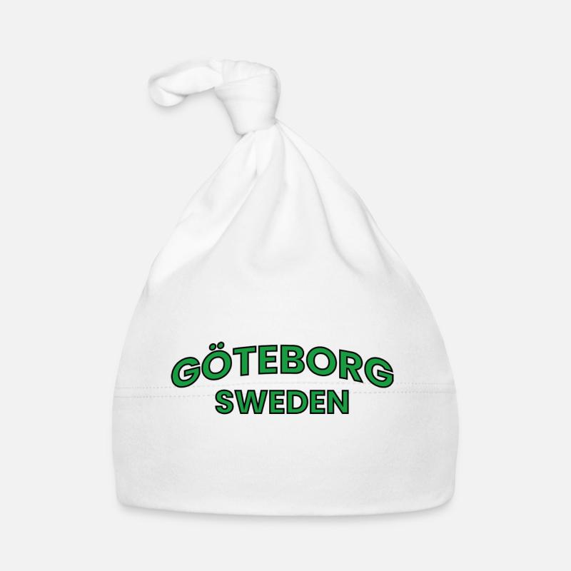 Texte de la ville verte de Göteborg Bonnet bio Bébé