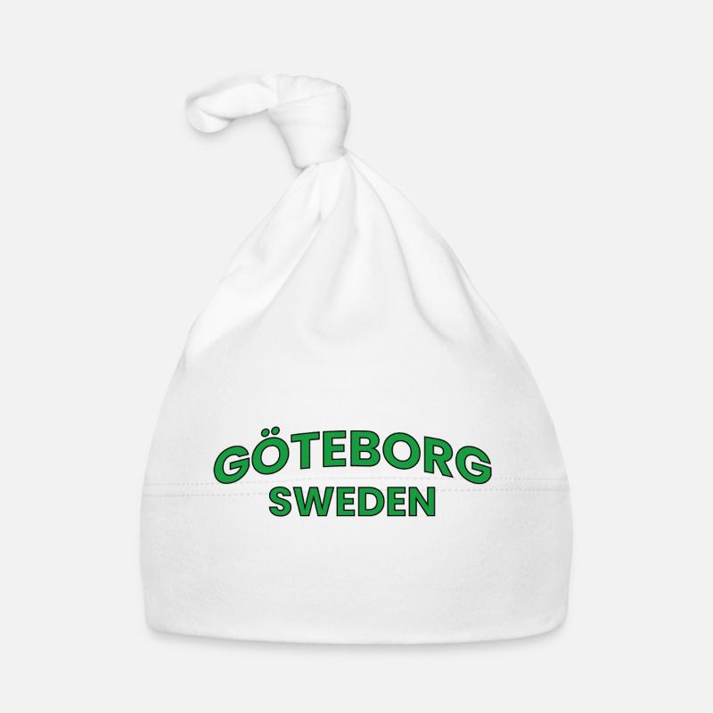 Le texte de la ville verte de Göteborg Bonnet bio Bébé