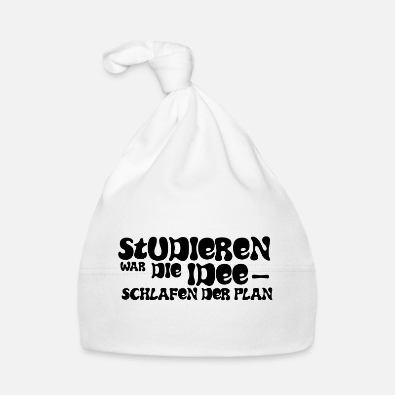 Studying was the idea – sleeping was the plan Organic Baby Cap