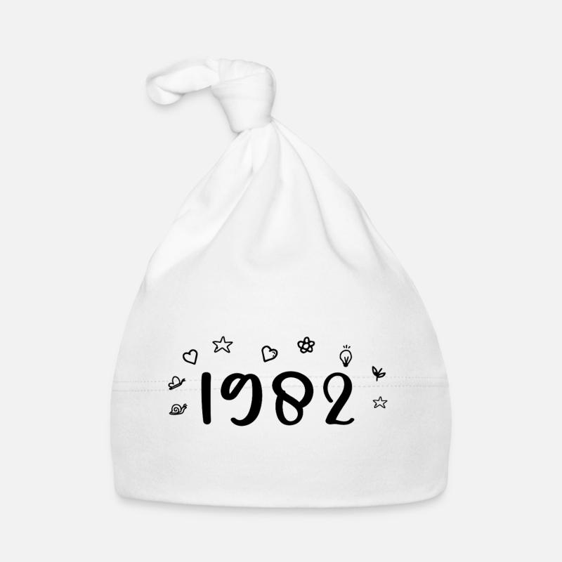 1982 Anniversaire 1982 Retro 1982 Bonnet bio Bébé