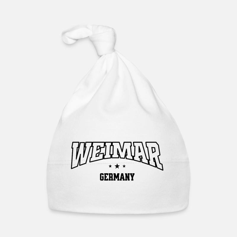 Weimar Lettering College Style Retro Organic Baby Cap
