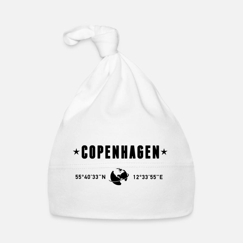 Copenhague, Danemark, coordonnées de la planète Terre Bonnet bio Bébé