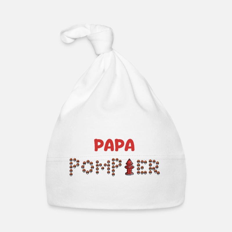 Papa_pompier Bonnet bio Bébé