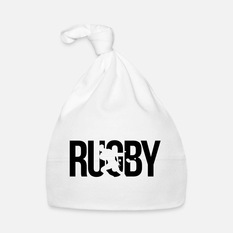 rugby - Bonnet bio Bébé - blanc