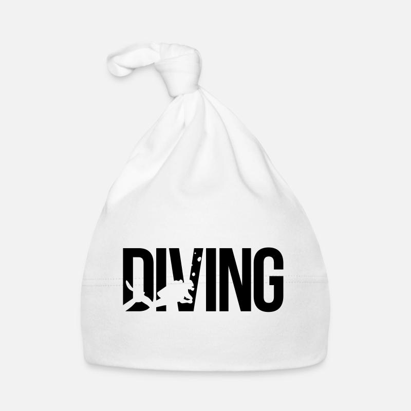 diving scuba Organic Baby Cap