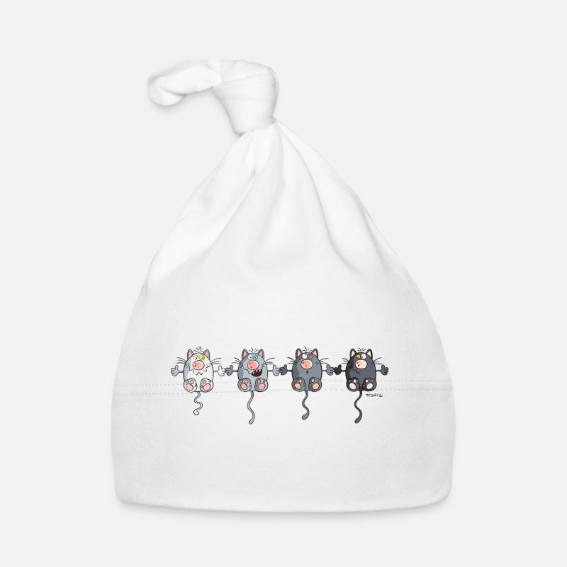 Mignon Chats Bonnet bio Bébé