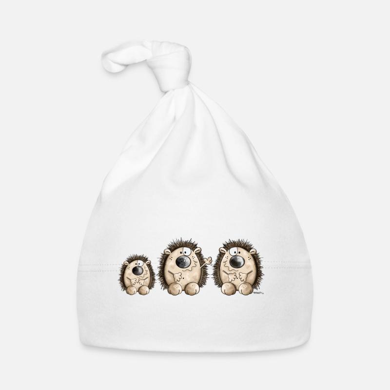 Igel Familie Baby Bio-Mütze