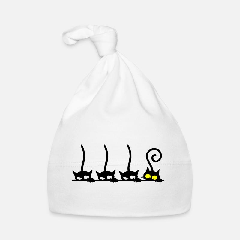 Cat Funny Organic Baby Cap