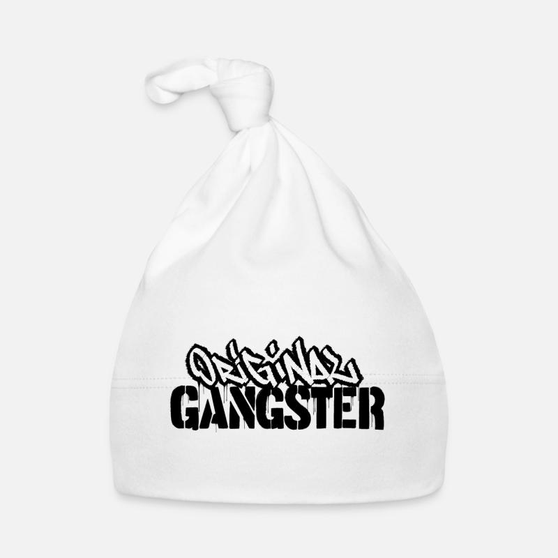 Original Gangster Graffiti - Bonnet bio Bébé - blanc