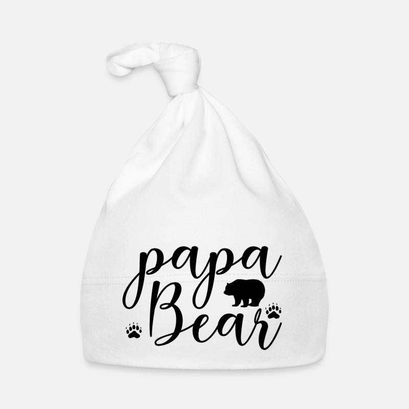papa ours et maman ours Bonnet bio Bébé