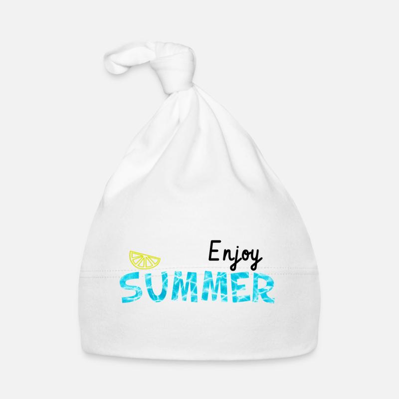 Enjoy the summer - Lime cool summer gift Organic Baby Cap