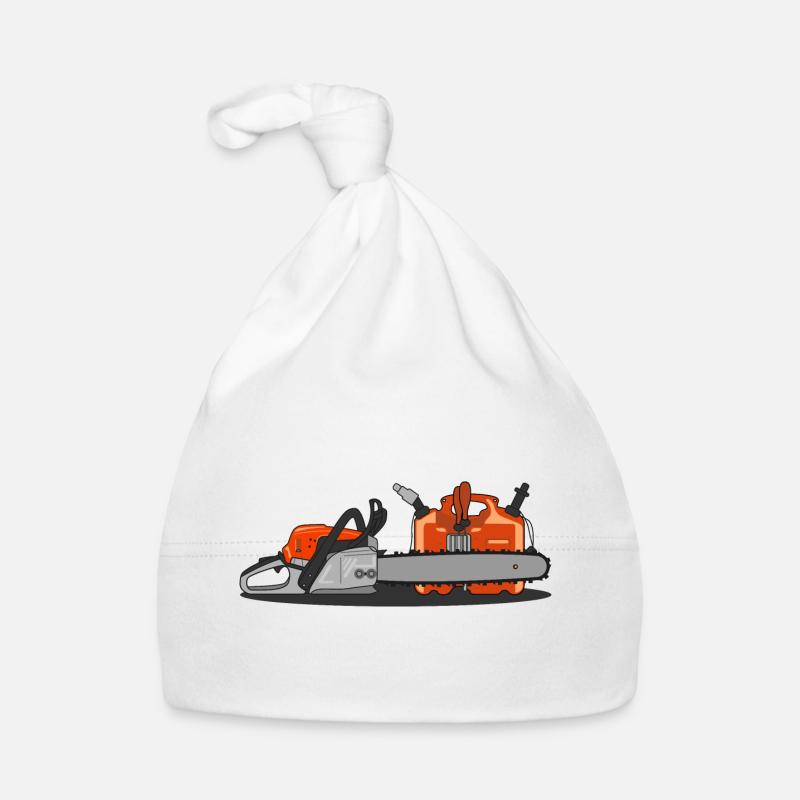 Chainsaw and canister Organic Baby Cap