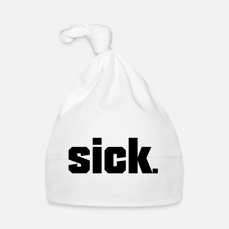 Sick Design - easy - Baby Bio-Mütze - Weiß