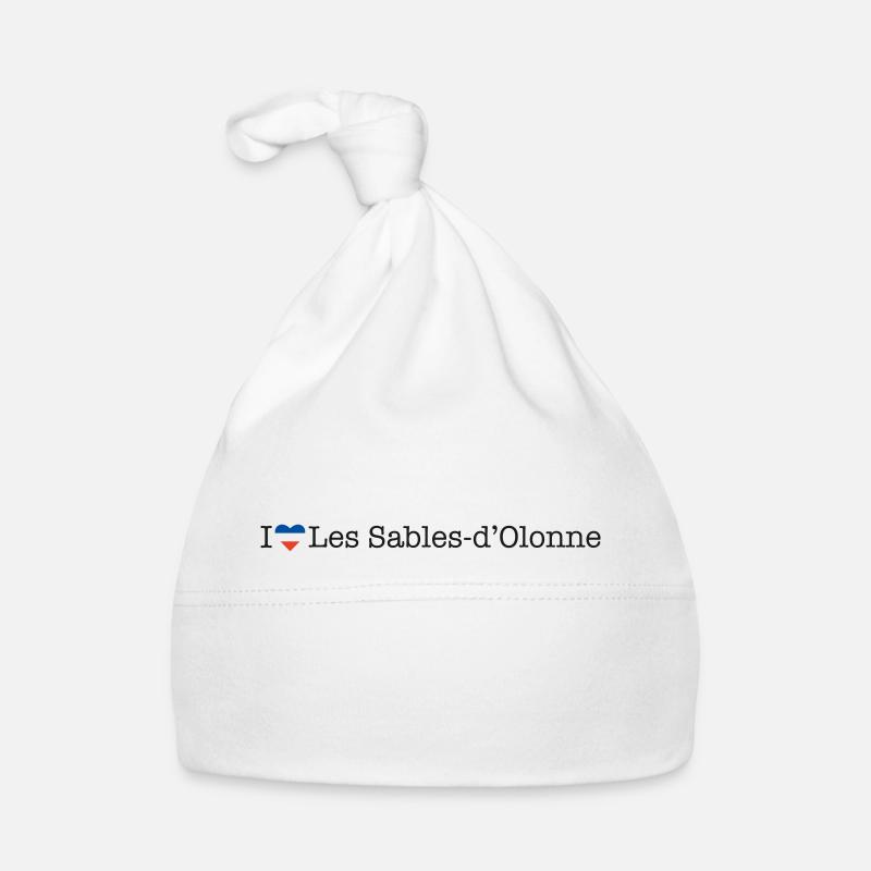 I love Les Sables d Olonne Baby Bio-Mütze
