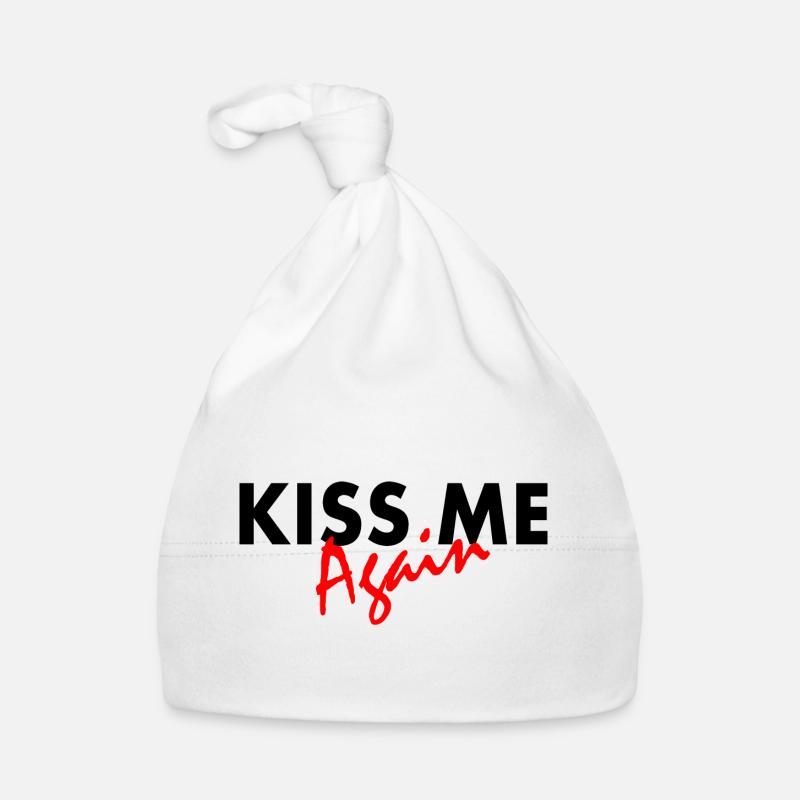 Kiss me again - Bonnet bio Bébé - blanc