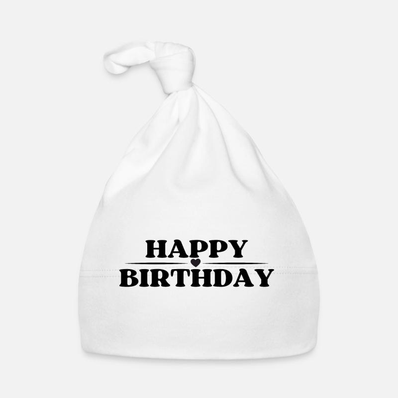 Happy Birthday Organic Baby Cap